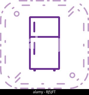 Fridge Vector Icon Sign Icon Vector Illustration For Personal And Commercial Use... Clean Look Trendy Icon... Stock Vector