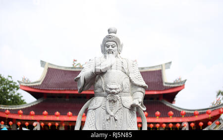 The Sam Poo Kong Temple, also known as Gedung Batu (the Stone Building), is the oldest Chinese temple in Semarang, capital of the province of Central  Stock Photo