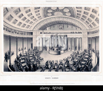 United States Senate chamber ca. 1850 Stock Photo