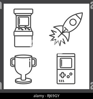 set of video game Stock Vector