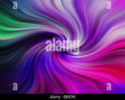 Violet, pink, blue and white spiral linear abstract background Stock Photo