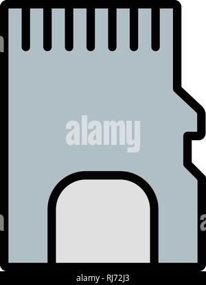 Memory Card Vector Icon Sign Icon Vector Illustration For Personal And Commercial Use... Clean Look Trendy Icon... Stock Vector