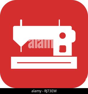 Sewing Machine Vector Icon Sign Icon Vector Illustration For Personal And Commercial Use... Clean Look Trendy Icon... Stock Vector