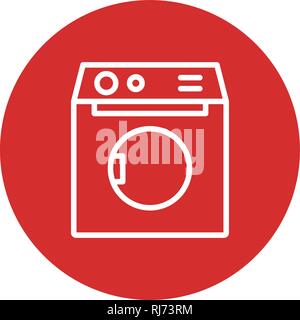 Washing Machine Vector Icon Sign Icon Vector Illustration For Personal And Commercial Use... Clean Look Trendy Icon... Stock Vector
