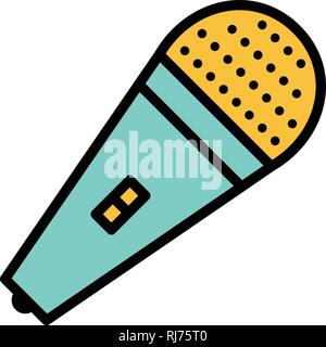 Mic Vector Icon Sign Icon Vector Illustration For Personal And Commercial Use... Clean Look Trendy Icon... Stock Vector