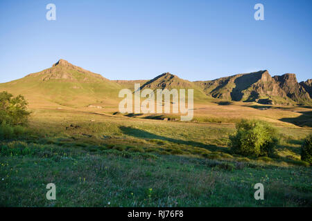 Sonnenaufgang bei der Sehlabathebe Lodge Stock Photo