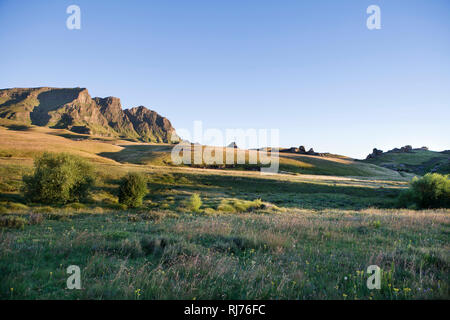 Sonnenaufgang bei der Sehlabathebe Lodge Stock Photo