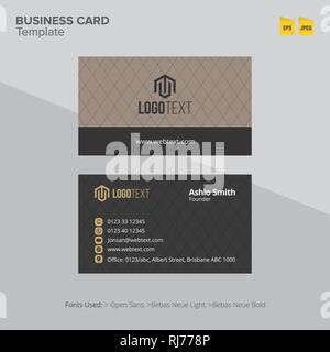 Professional Business Card and letterhead Design Stock Vector