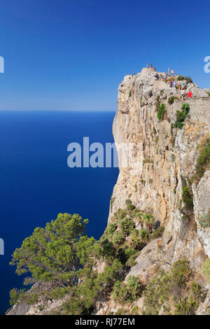 Aussichtspunkt Mirador d' Es Colomer (Mal de Pas), Cap de Formentor, Mallorca, Balearen, Spanien Stock Photo