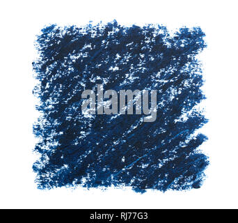 Dark blue pencil drawings on white paper texture directly above shot Stock Photo
