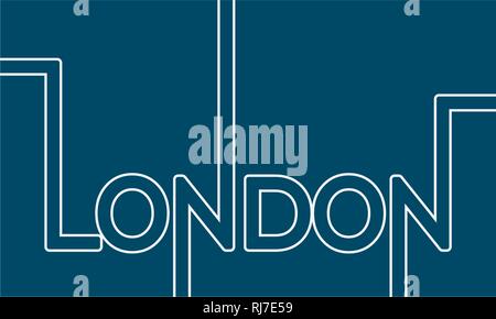 London city name. Stock Vector