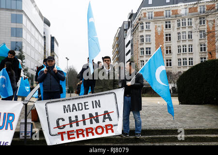 Brussels, Belgium. 5th Feb. 2019. Activists Protest The Treatment Of ...