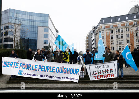 Brussels, Belgium. 5th Feb. 2019. Activists Protest The Treatment Of ...