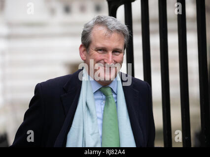 London, UK. 05th Feb, 2019. Damian Hinds, Secretary of State for Education, arrives for the Cabinet Meeting. Credit: Tommy London/Alamy Live News Stock Photo