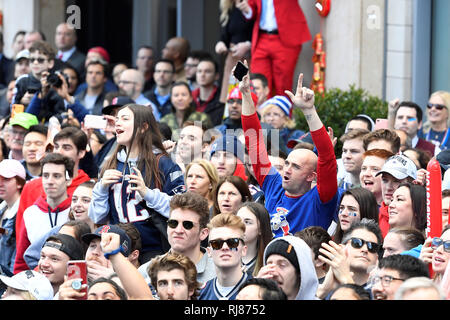 Boston, Mass. 5th Feb, 2019. New England Patriots tight end Stephen
