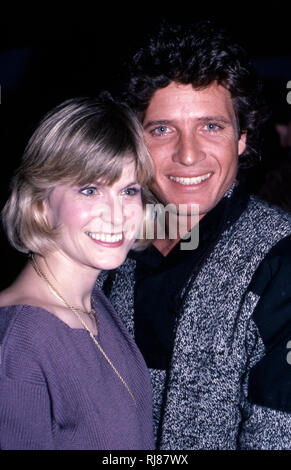 Candice Earley and Steve Bond attending a party for the Miracle Publishing Company on February 1, 1984 in New York City. Credit: Walter McBride/MediaPunch Stock Photo