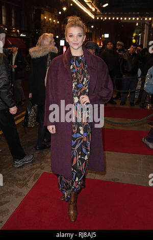 Natalie Dormer attends the press night ‘Home, I'm Darling’ at the Duke