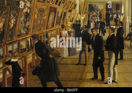 Wincenty Kasprzycki (1802-1849). Pintor polaco. Exposición de Bellas Artes en Varsovia en 1828, 1828. Detalle. Museo Nacional de Varsovia. Polonia. Stock Photo