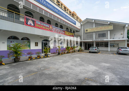 the courtyard of Evangelical Lutheran Zion Cathedral in Kuala Lumpur, Malaysia Stock Photo