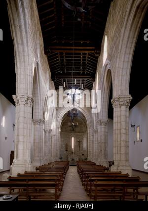 INTERIOR DE LA IGLESIA HACIA LA CABECERA. Location: IGLESIA DE SAN FELIPE. BRIHUEGA. Guadalajara. SPAIN. Stock Photo