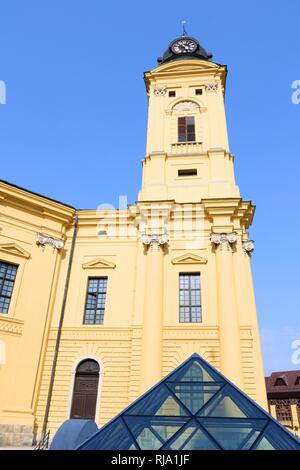 Hungary - Debrecen, town in Hajdu-Bihar county. Great Reformed Church. Stock Photo