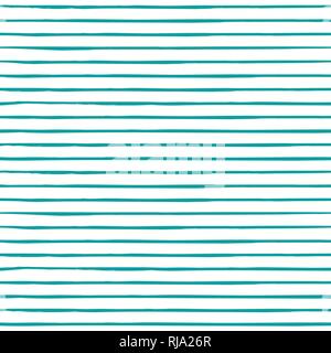 Vector seamless pattern with handdrawn stripes. Hand drawn blue horizontal lines. Stock Vector