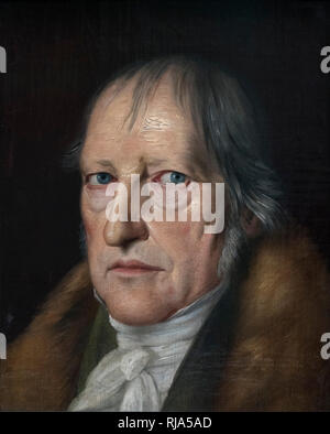 Jacob Schlesinger (1792-1855), Portrait of the Philosopher Georg Friedrich Wilhelm Hegel, 1831. Der Philosoph Georg Friedrich Wilhelm Hegel. Alte Nati Stock Photo