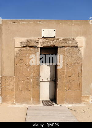 Mastaba of Mereruka. Vizier and Priest of Pharaoh Teti. 6th Dynasty. Old Kingdom. Saqqara, Egypt Stock Photo