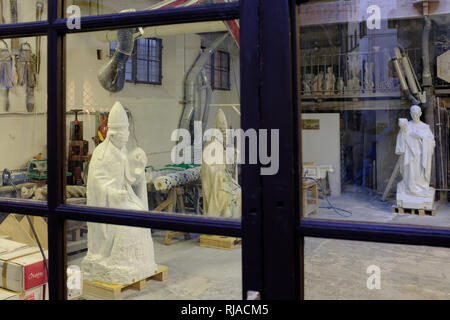 Sculpture Repair & Restoration workshop Florence Italy Stock Photo