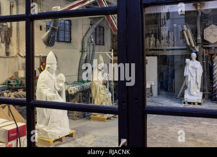 Sculpture Repair & Restoration workshop Florence Italy Stock Photo