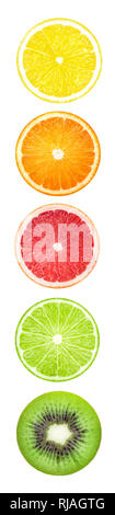 Fruit slices banner Stock Photo