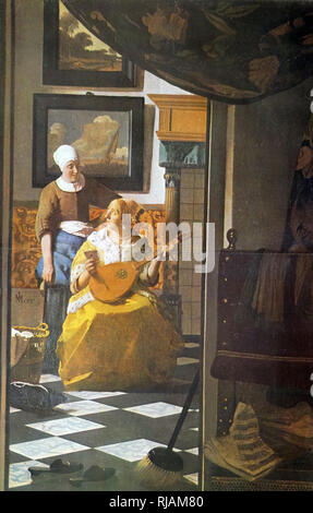 The Guitar Player is a 1672 painting by Jan Vermeer, on display in Kenwood House, London Stock Photo