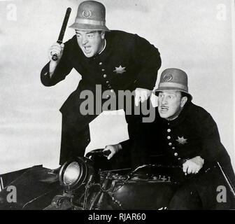 Abbott and Costello Meet the Keystone Kops is a 1955 film starring the comedy team of Abbott and Costello. Stock Photo