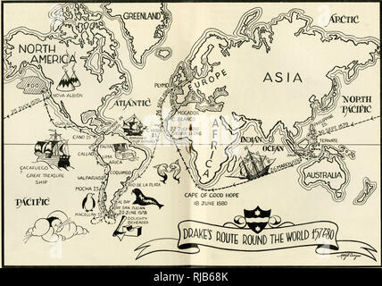 Sir Francis Drake Route Map