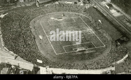 Aerial view of Stamford Bridge football ground, London Stock Photo