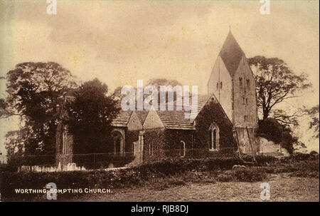 St Mary's parish church, Sompting, West Sussex Stock Photo