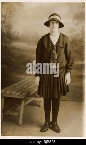 Young woman in Girls' Life Brigade uniform Stock Photo