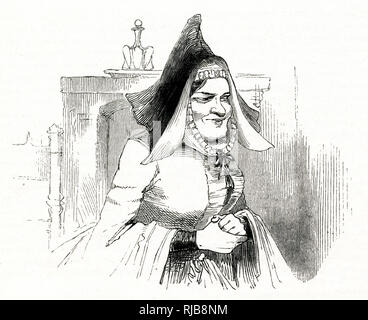Illustration, Merry Wives of Windsor, William Shakespeare Stock Photo