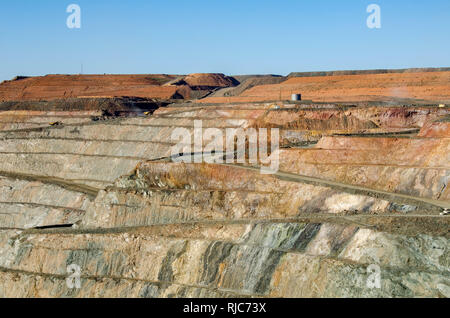 Western Australia Super Pit gold open mine in Kalgoorlie - Boulder town ...