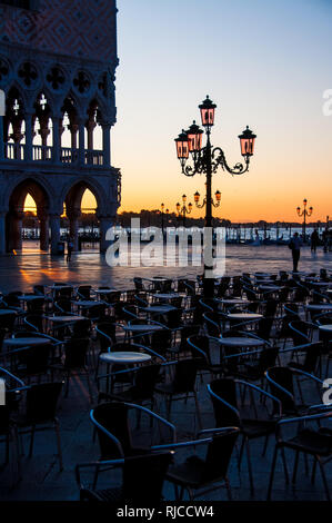 Quite sunrise in Venice Stock Photo