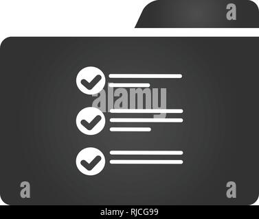 Folder Icon with music note icon in trendy flat style isolated on white background, for your web site design, app, logo, UI. Vector illustration Stock Vector