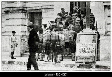 U.S. Marines from naval ship 'Florida' Occupy Post Office Stock Photo