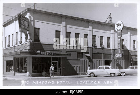 Big Meadow Hotel, Lovelock, Nevada, USA Stock Photo