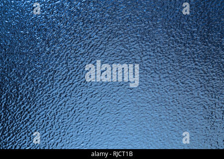 Blue decorative glass texture close up Stock Photo