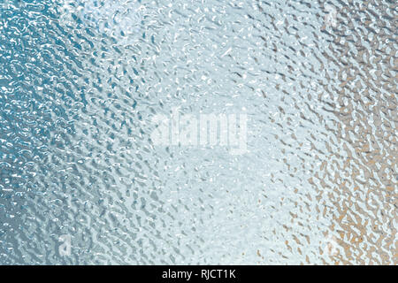 Blue decorative glass texture close up Stock Photo