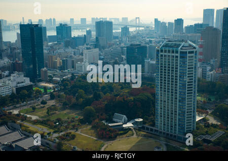 Tokyo, as seen for the top of Tokyo Tower Stock Photo