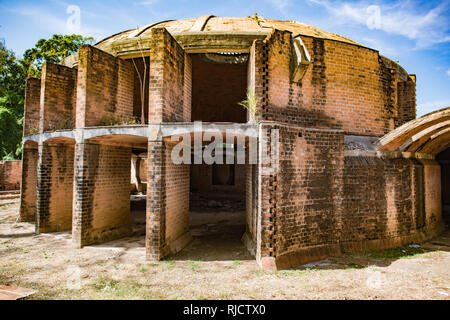 Building, Abandoned Ballet School, Havana, Cuba Stock Photo