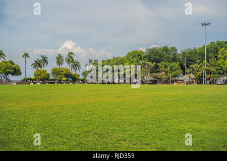 Padang Kota Lama or simply called The Padang, is the parade ground and playing field created by the British colonials in the civic district of George  Stock Photo