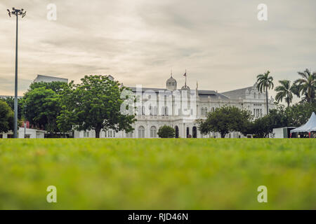 City Hall in George Town - Penang, Malaysia. British built historical building completed 1903 became the City Hall of George Town 1957. Stock Photo