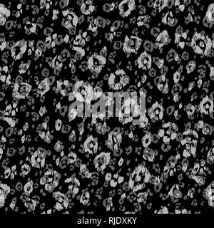 Animal abstract monochrome texture. Spotterd seamless pattern. Stock Vector